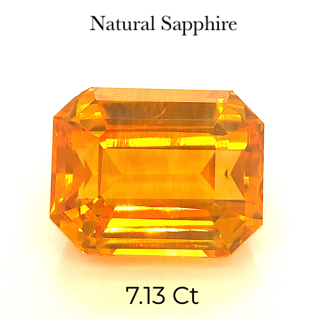 Natural Orange Sapphire Normal Heated SPH04